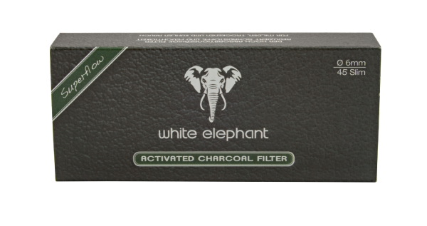 White Elephant Aktivkohlefilter 6mm - 45Stk.